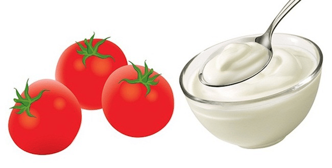 Tomato and Curd Face Pack